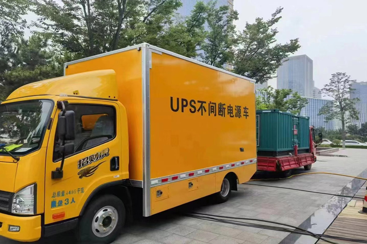 卓资发电机租赁施工现场