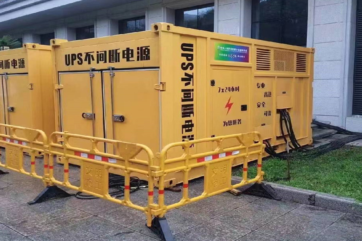 卓资发电机租赁施工现场